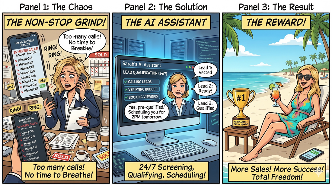 AI real estate comic